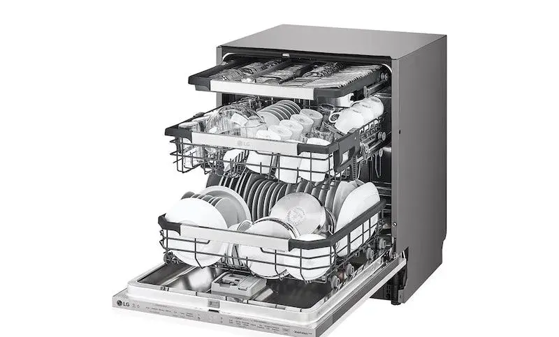 Umývačka riadu LG DB425TXS – po servise, vymenené diely