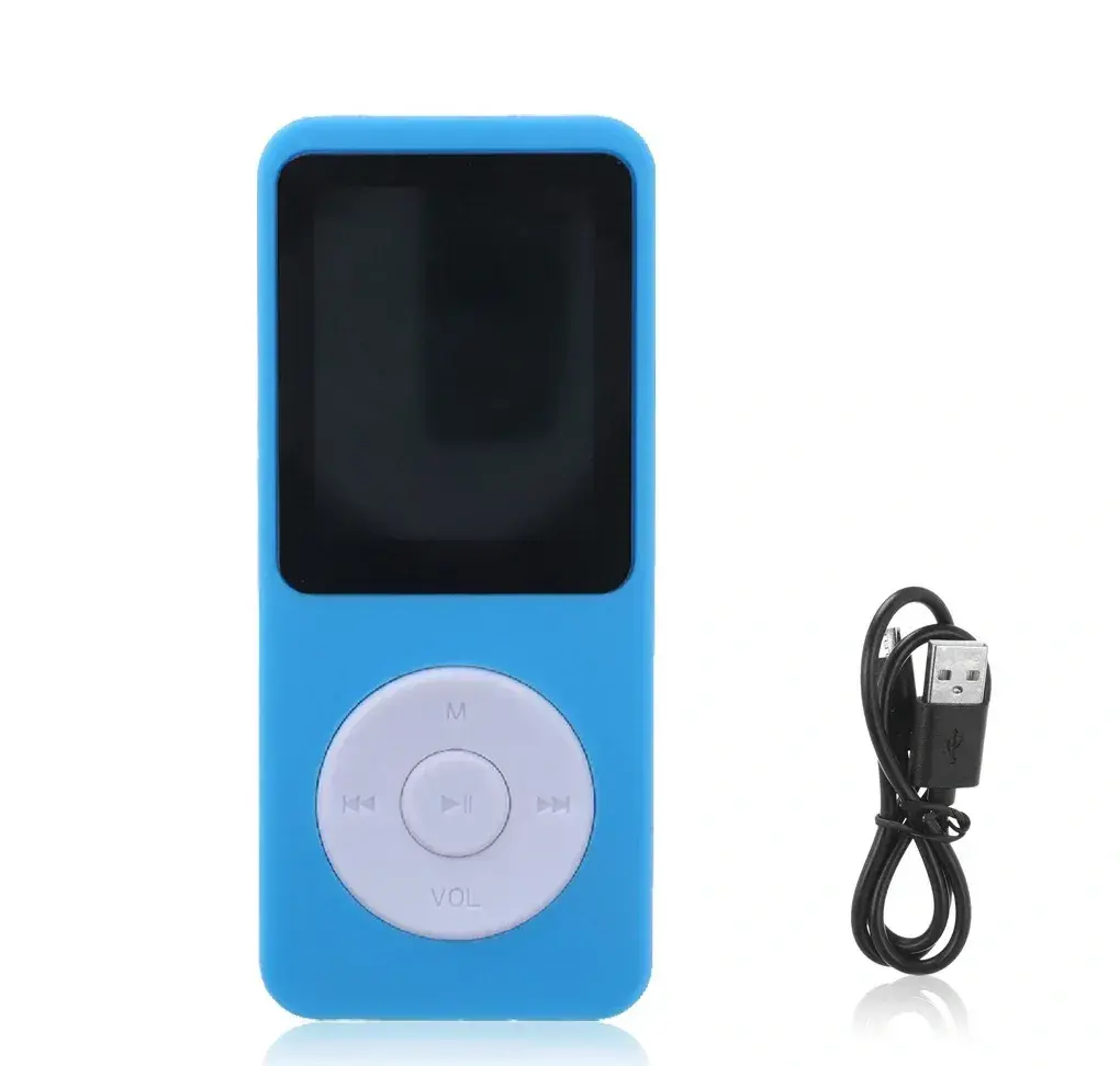 Nový mp3 / mp4 prehrávač v modrej a čiernej farbe