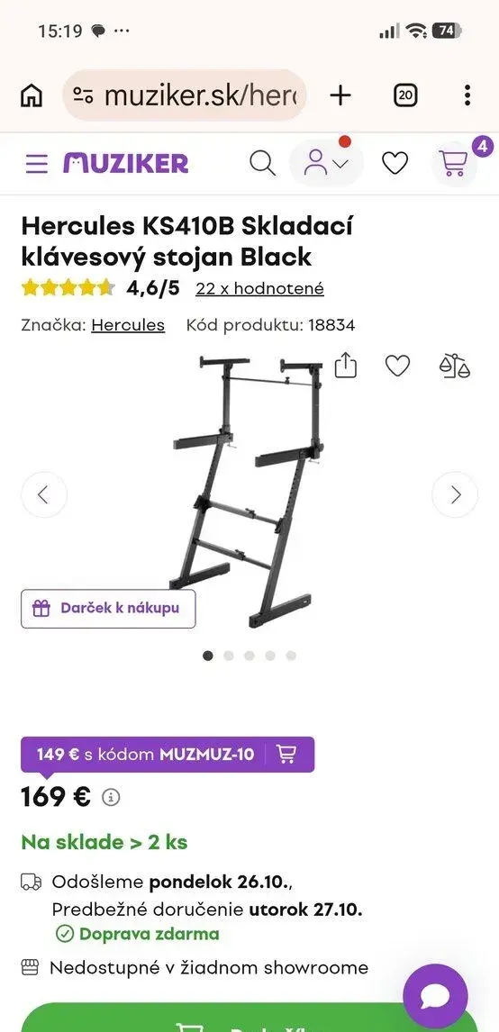 Stojan na klávesy