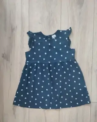 Krátke letné šaty, značka H&M, volány, kvietky