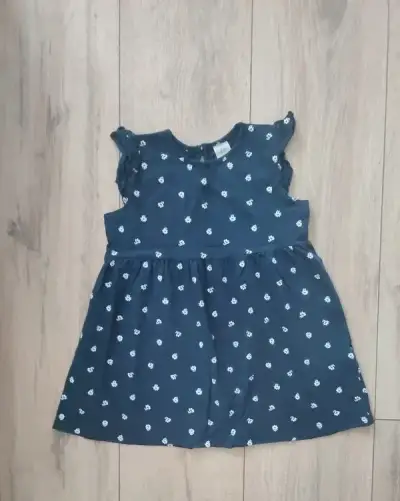 Krátke letné šaty, značka H&M, volány, kvietky
