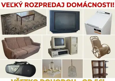 Rozpredaj nábytok / elektrospotrebiče