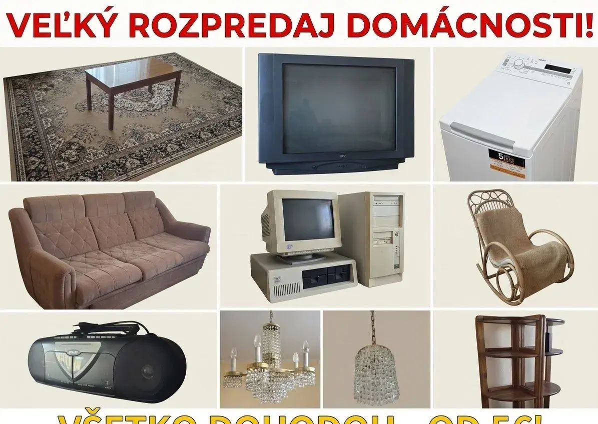 Rozpredaj nábytok / elektrospotrebiče