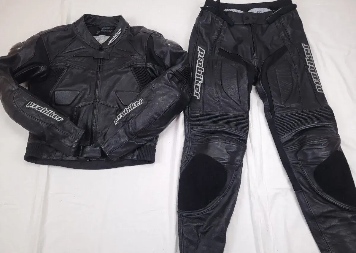 Probiker PRX Black pánska dvojdielna moto kombinéza 50 M