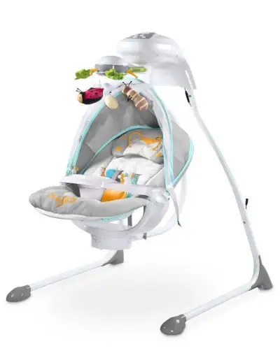 Detská hojdačka CARETERO Bugies Grey (nová, nerozbalená)