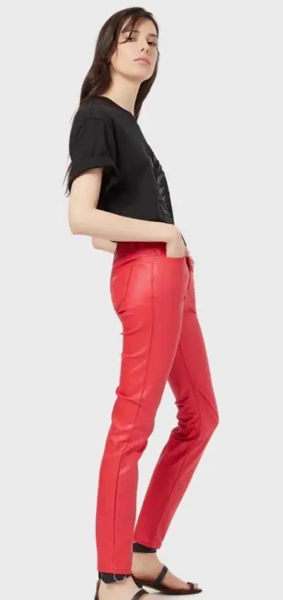 Emporio Armani nohavice ako kožene