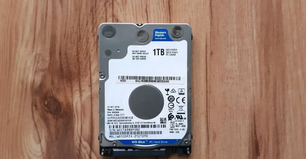 Western Digital WDC WD10SPZX 1TB HDD 2.5"