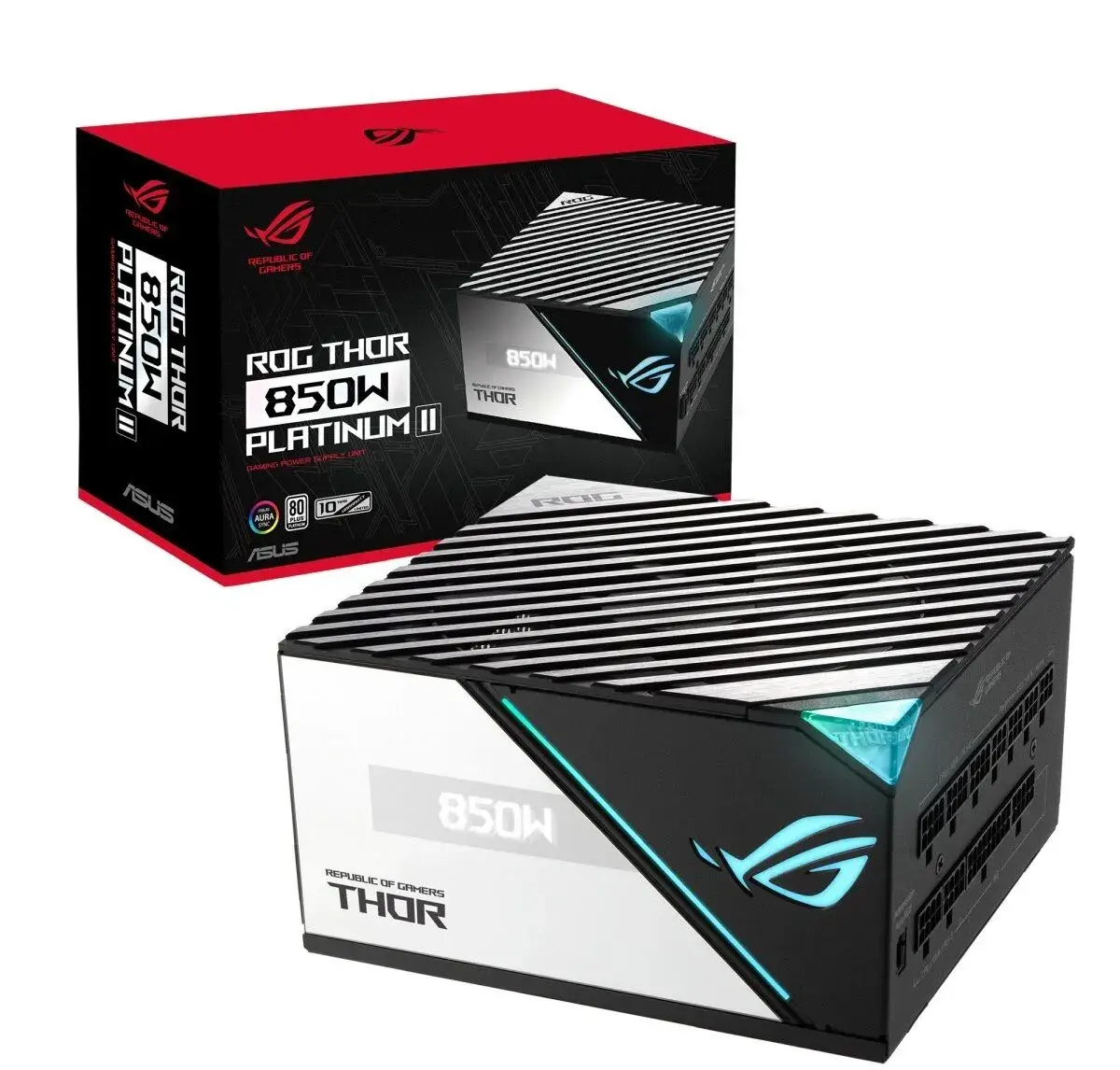 ASUS ROG Thor 850W – OLED displej – plne funkčný zdroj