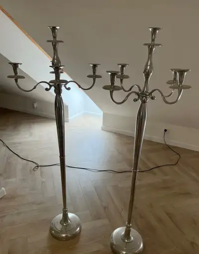 2 ks svietniky kovove vyska 148 cm