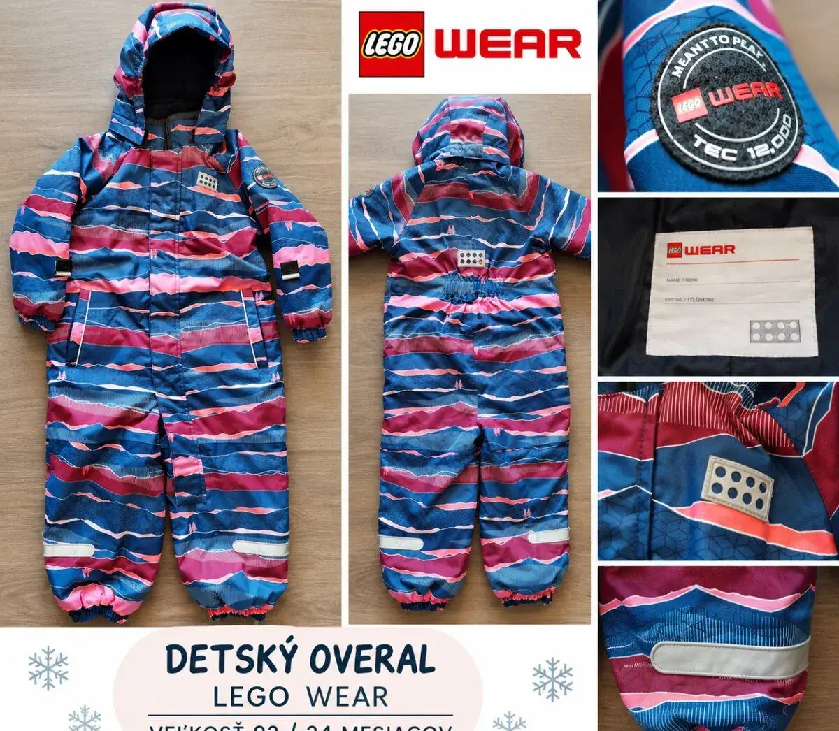 Detský dievčenský overal Lego Wear 92 / 24 mesiacov