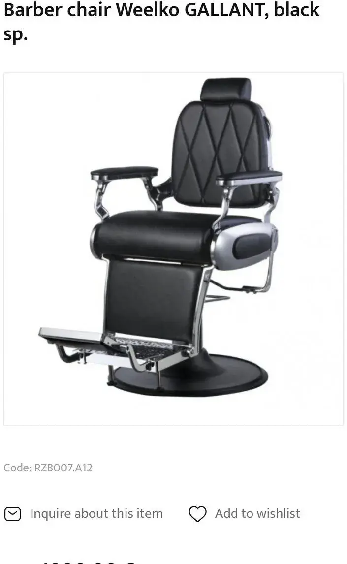 Barberské kreslo