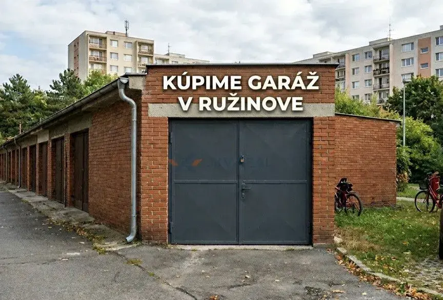 GARÁŽ V RUŽINOVE PRE HOTOVOSTNÉHO KLIENTA