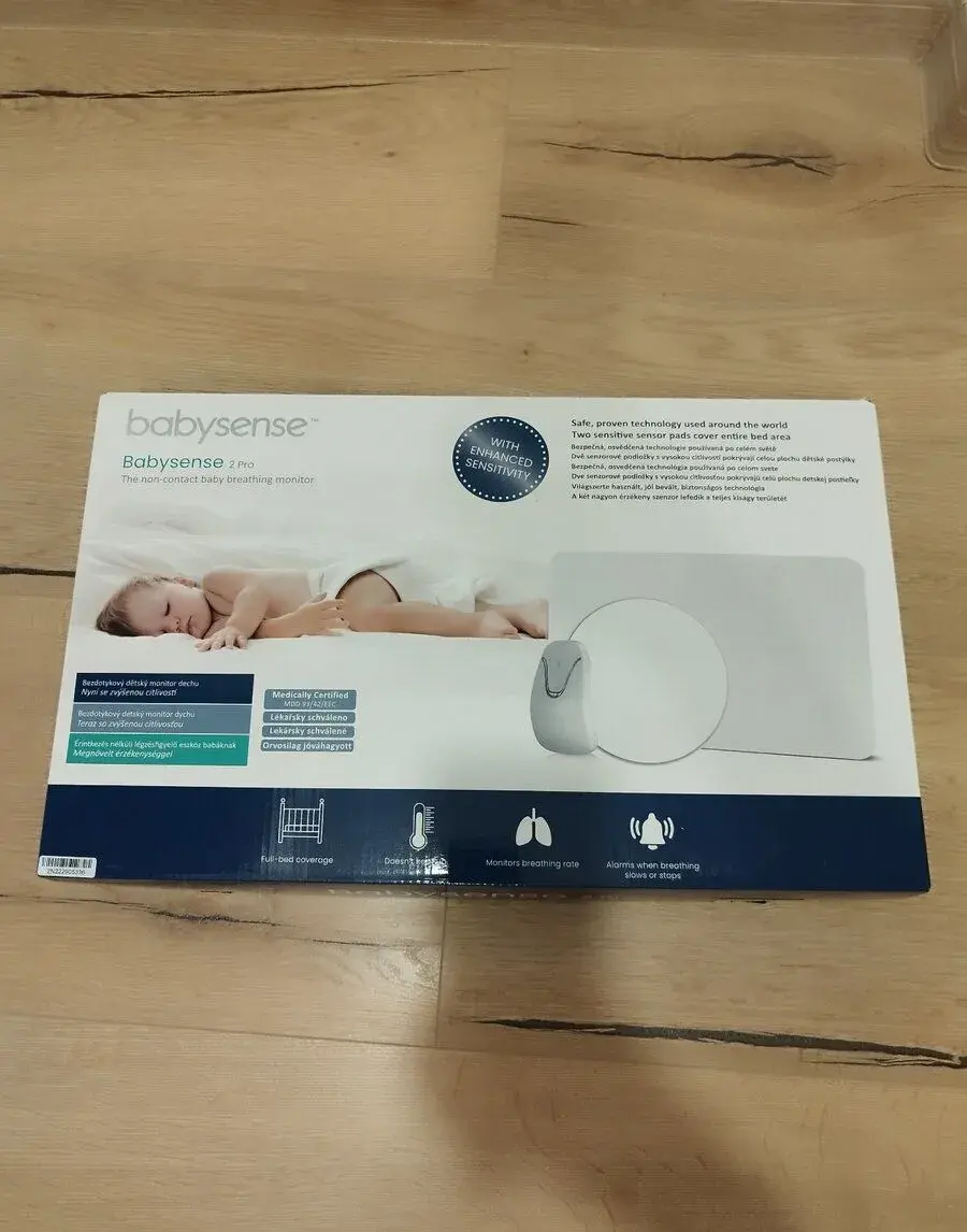 Monitor dychu Babysense 2 Pro – 100 % stav, kompletné baleni