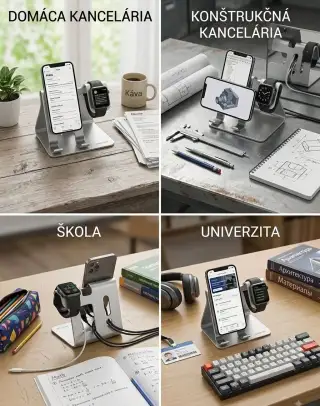 Nový hliníkový stojan pre iPhone a Apple Watch