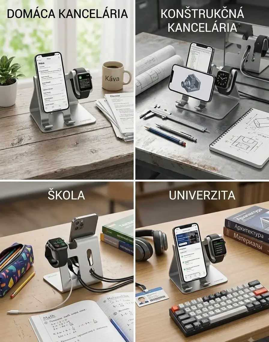 Nový hliníkový stojan pre iPhone a Apple Watch
