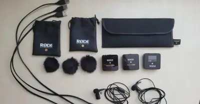 RODE Wireless GO II Black + 2x RODE Lavalier GO Black