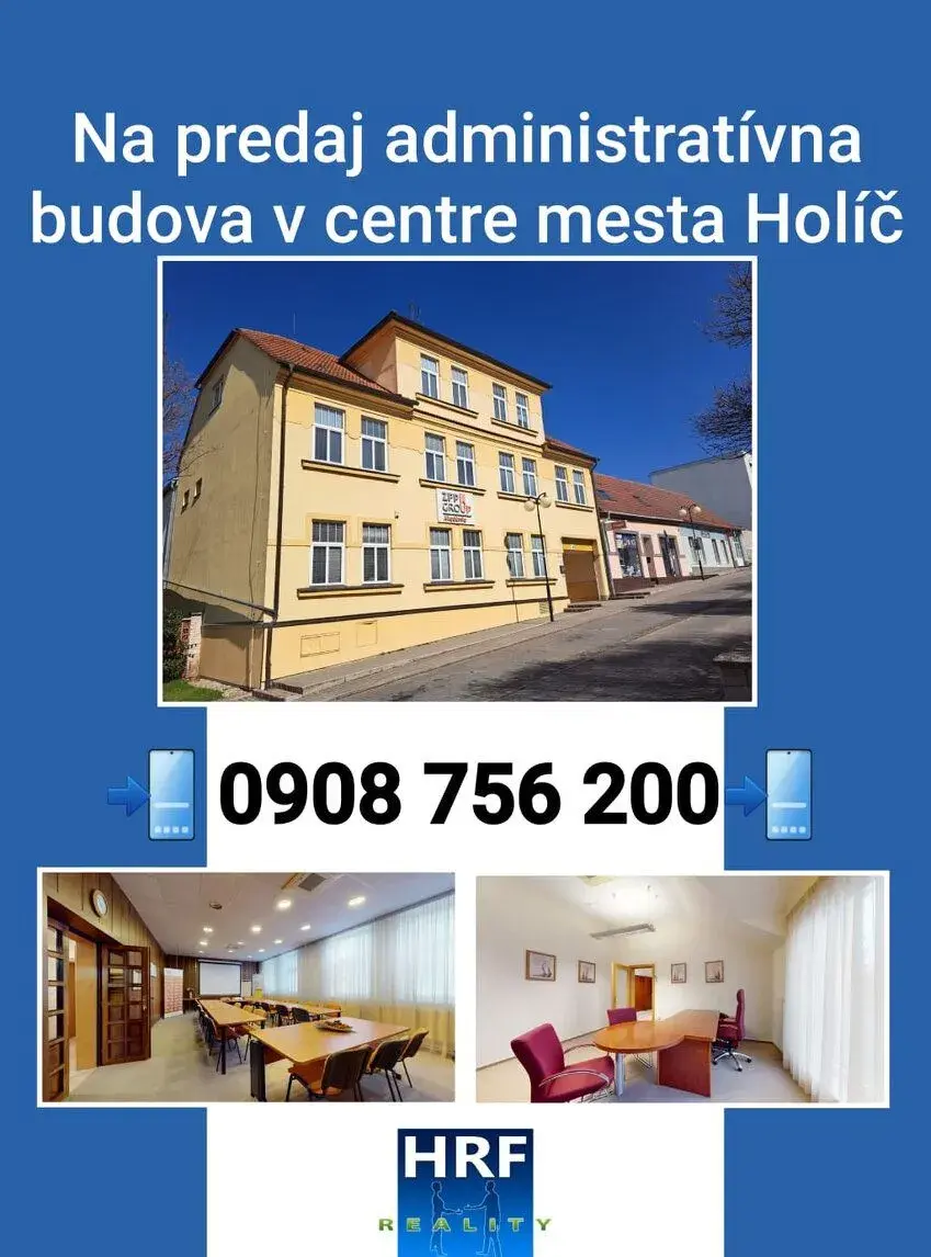 Na predaj administratívna budova v centre mesta Holíč.