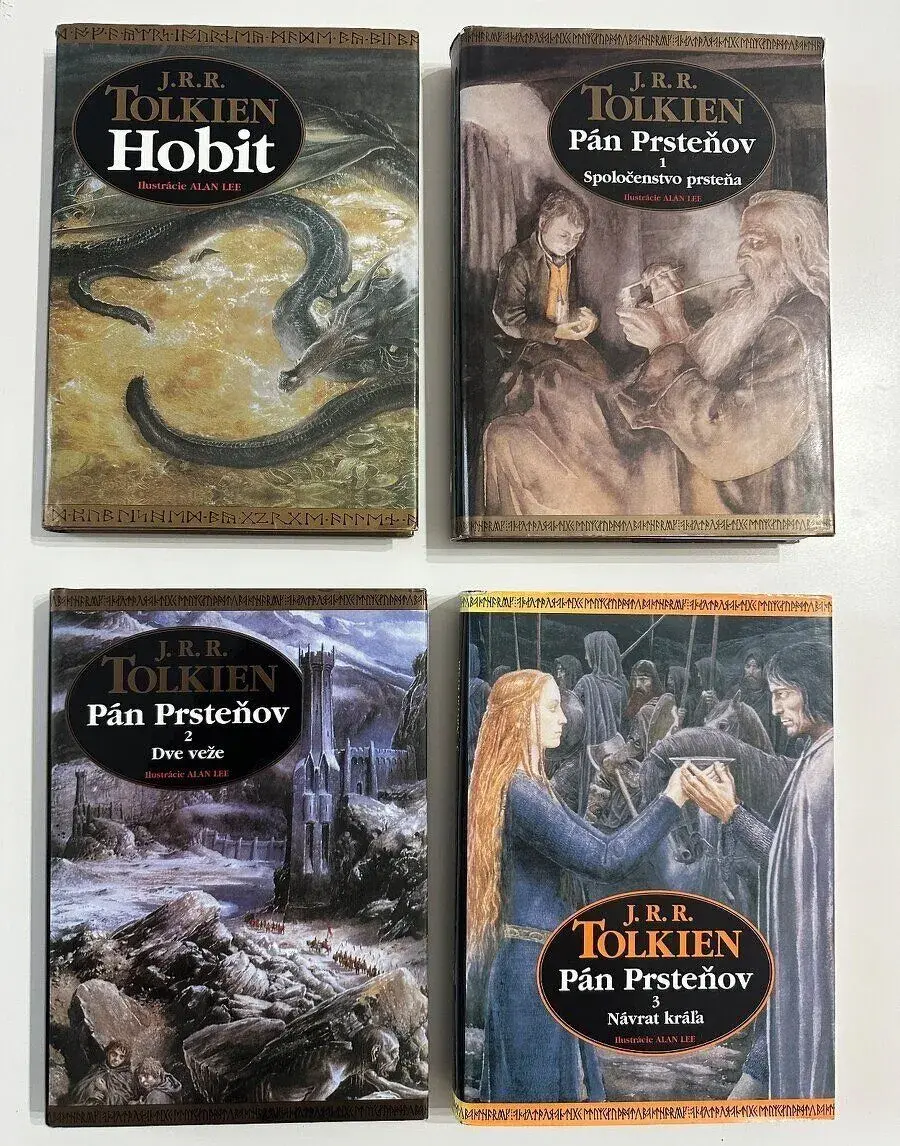 J.R.R. Tolkien - Pán Prsteňov, Hobbit. Ilustrácie Allan Lee.