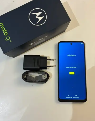 Motorola Moto G14 4/128 GB + krabica a nabíjačka