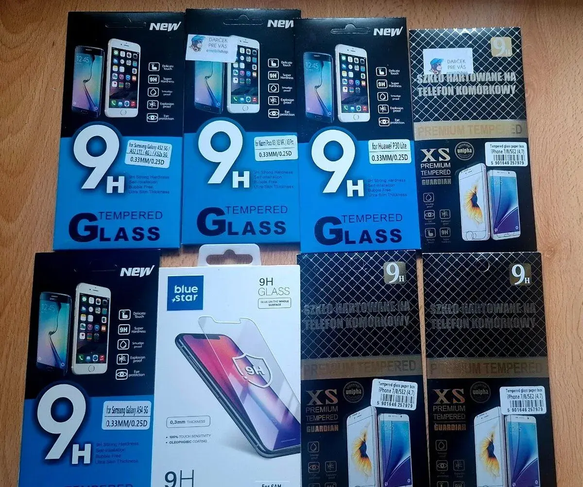 Mix ochranných skiel na mobily