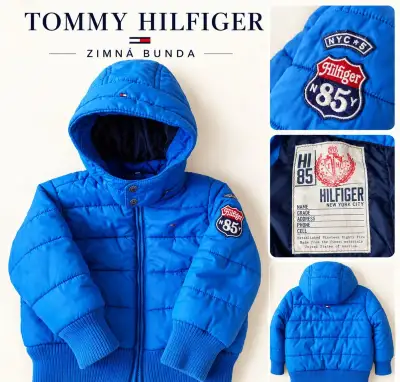 Detská chlapčenská zimná bunda Tommy Hilfiger veľkosť 92