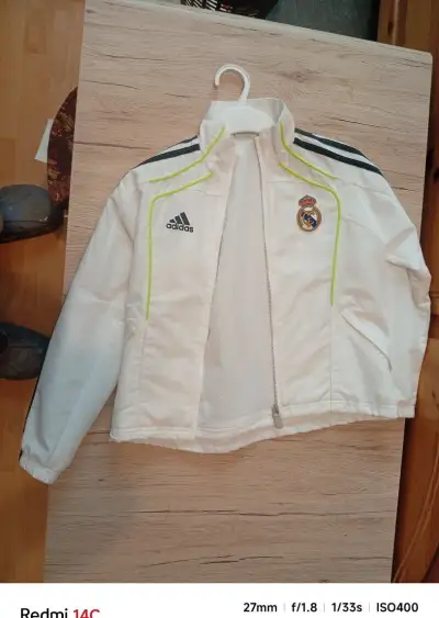 Originál retro bunda Adidas – Real Madrid (veľkosť 128 / 7-8