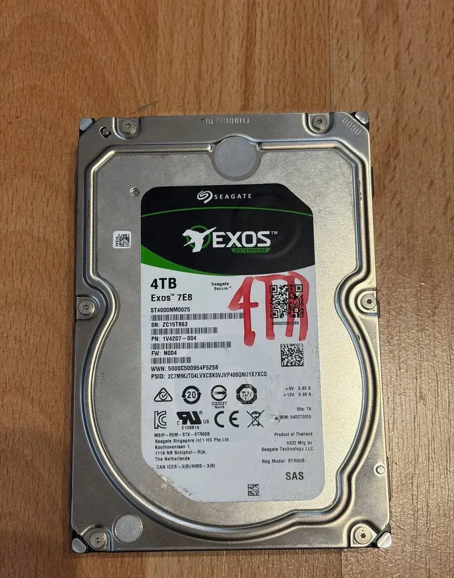 Seagate Exos 4TB SAS