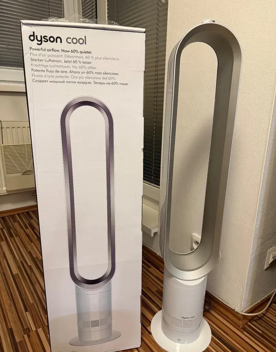 Dyson AM07 – bezvrtuľový stĺpový ventilátor, biely