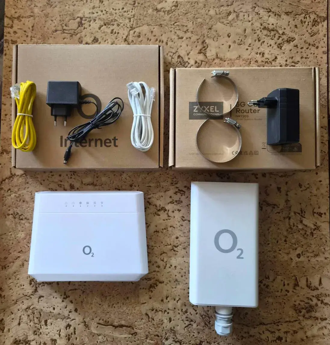 O2 5G anténa + Wifi 6 router