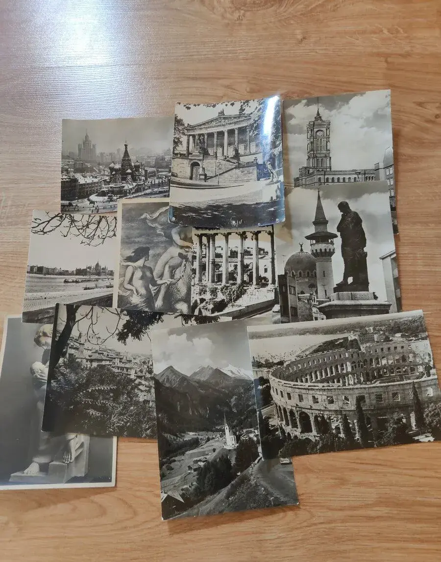 historické čiernobiele pohľadnice