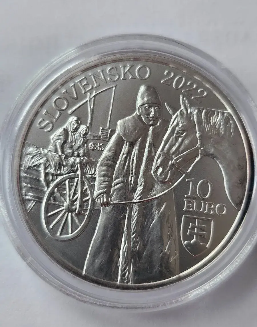 10€ strieborná minca - Slováci v Kovačici (2022) BK