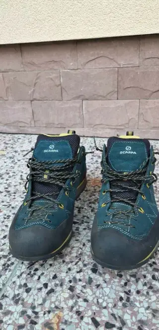 Scarpa Crux GTX - petrol/mustard