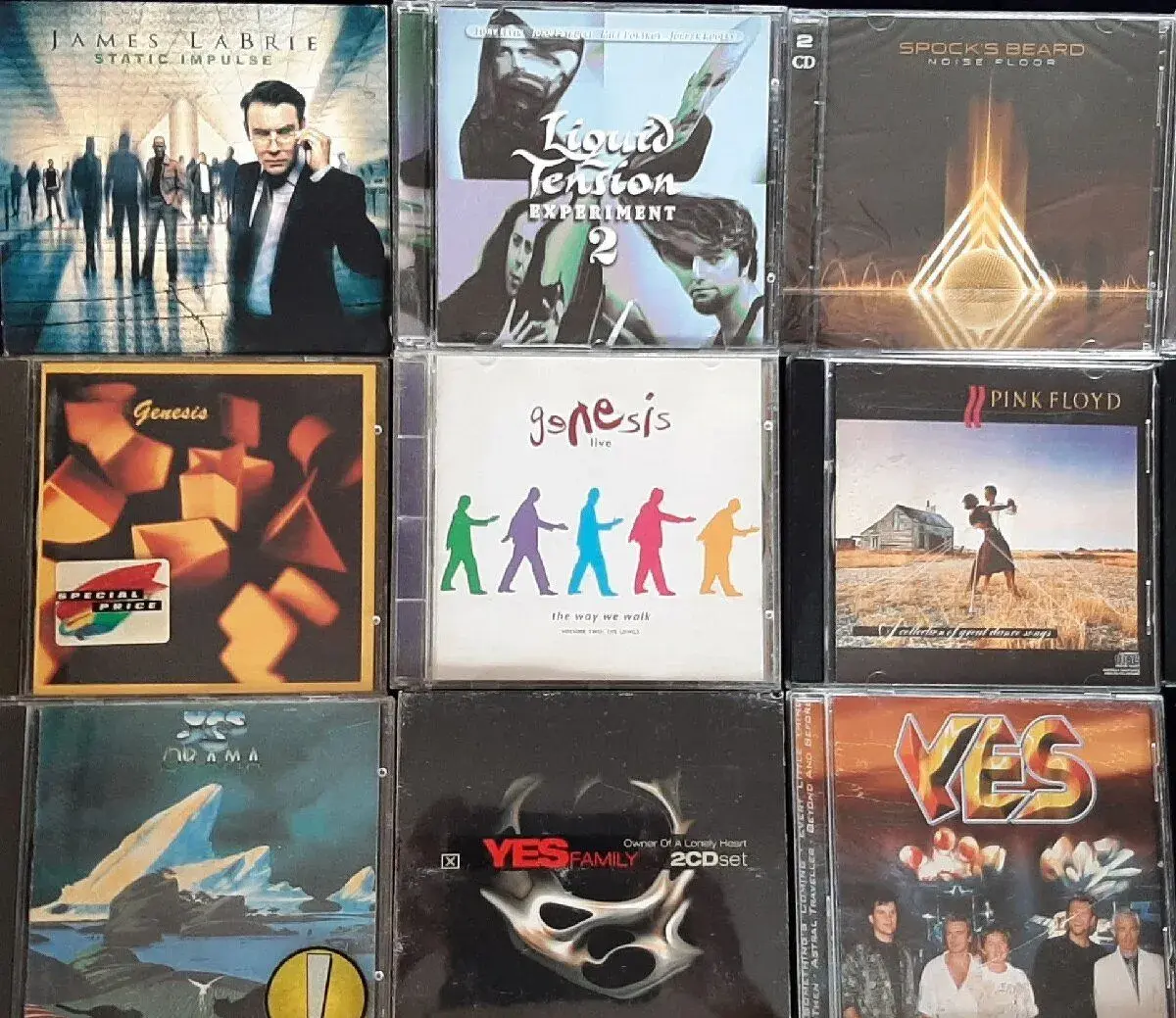 CD predaj: prog,art, neo-prog,metal,rock.