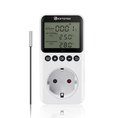 Digitálna termostatická zásuvka KT3200 s časovačom