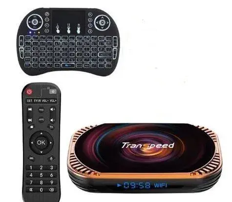 Android 11 Tv box Transpeed 4/32,64GB 8K S905X4 1000M