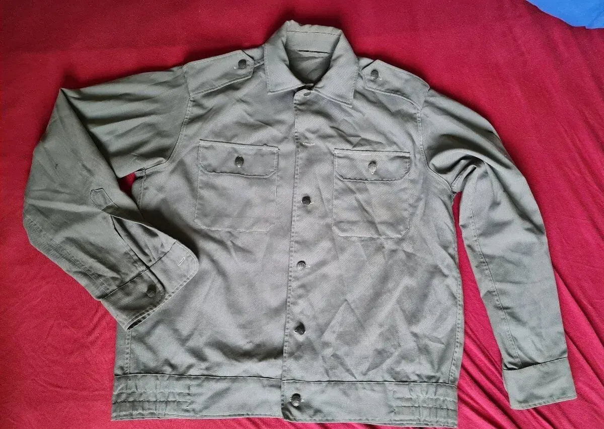Vojenská zelená retro košeľa - 39
