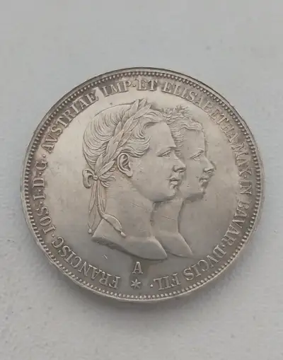 Mince 2 zlatnik 1854 A svadba F.J.