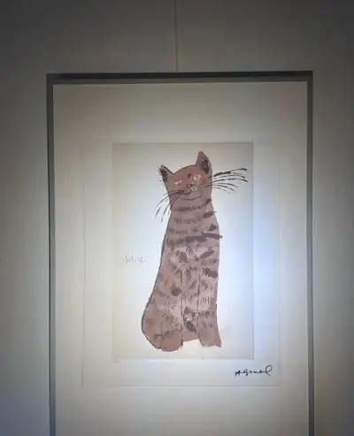 Andy Warhol – Cat "Sam" (Brown) (Limitovaná litografia)