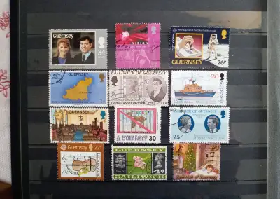Poštové známky č.724 - Guernsey - zostava