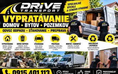 VYPRATÁVANIE DOMOV, BYTOV | ODVOZ ODPADU | SŤAHOVANIE