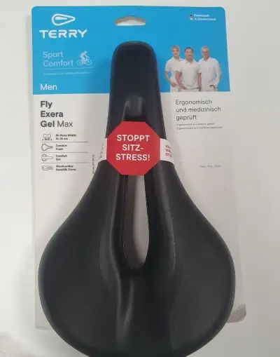Terry Fly Arteria Gel Men Black 120 mm Oceľ Sedlo