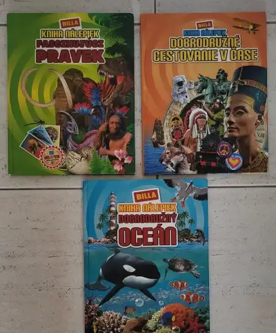 Nálepkové knihy Oceán / Pravek / História