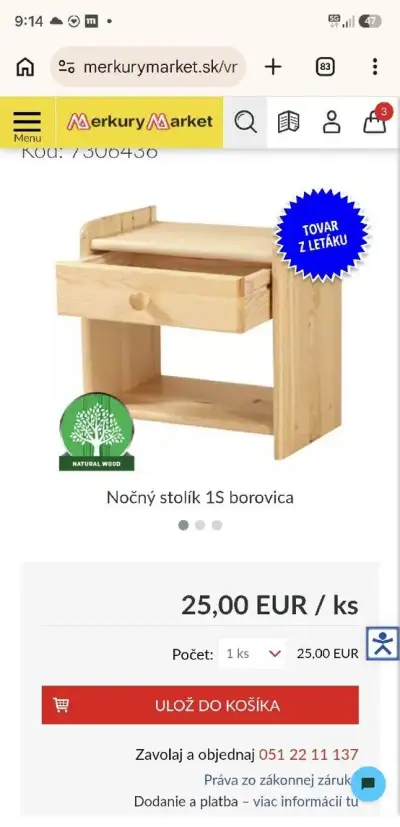 Nočný stolík