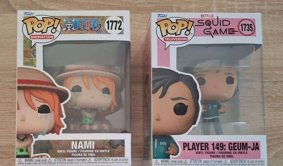Nové figúrky Funko Pop One Piece a Squid Game riginál