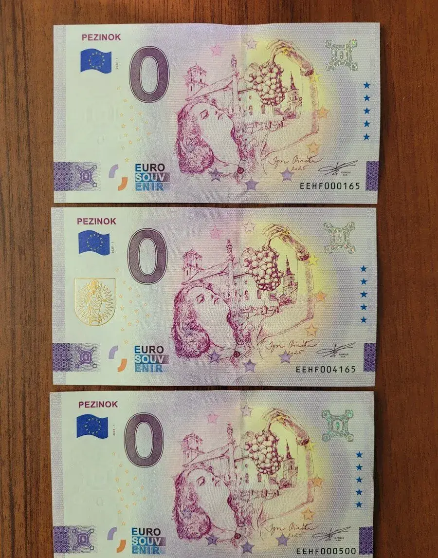 0 eurová bankovka, 0€ bankovky Pezinok