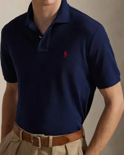 Nová polokošela Polo Ralph Lauren Classic fit pique navy vo
