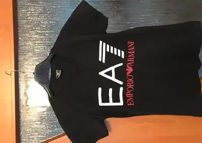 EMPORIO ARMANI black damske tricko S