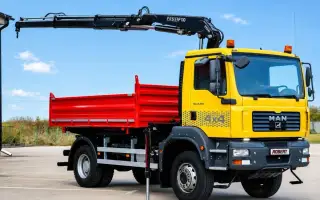 4X4 MAN TGA 18.280 TROJSTRANNÝ SKLÁPAČ HYDRAULICKÁ RUKA