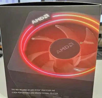 AMD Wraith Prism RGB – originál AM4/AM5, nepoužitý (z 5800XT