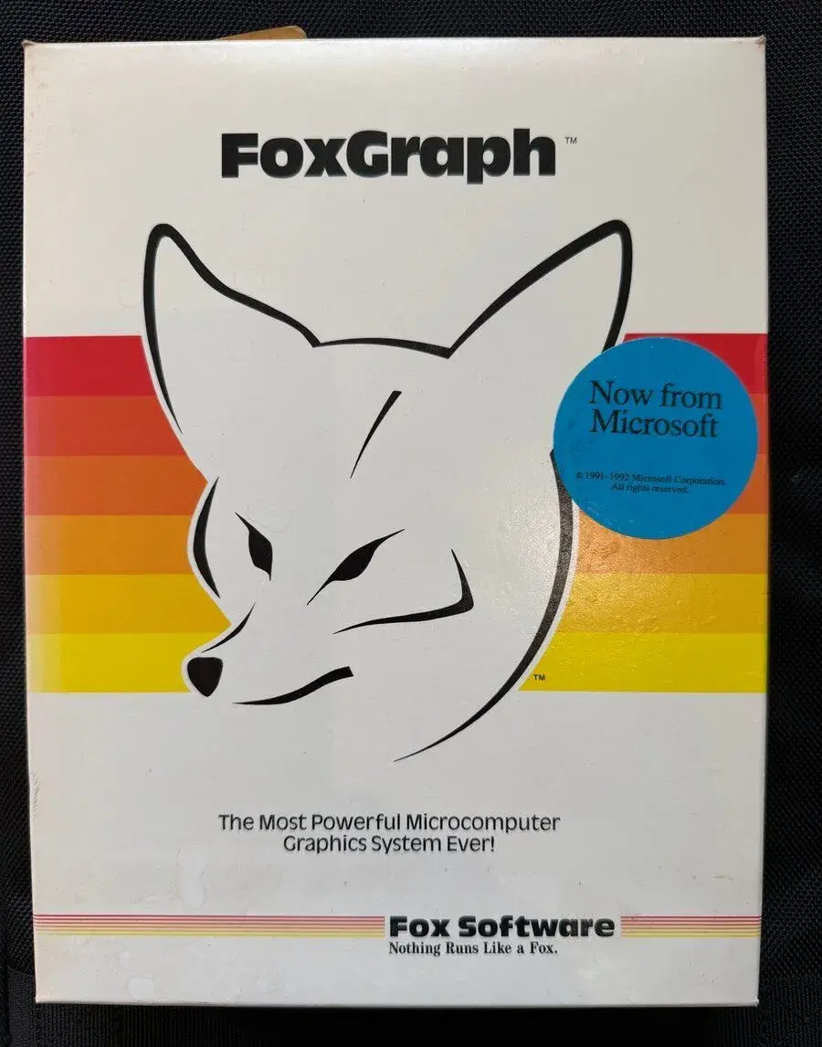 FoxGraph software – kompletné balenie, nové diskety (retro)